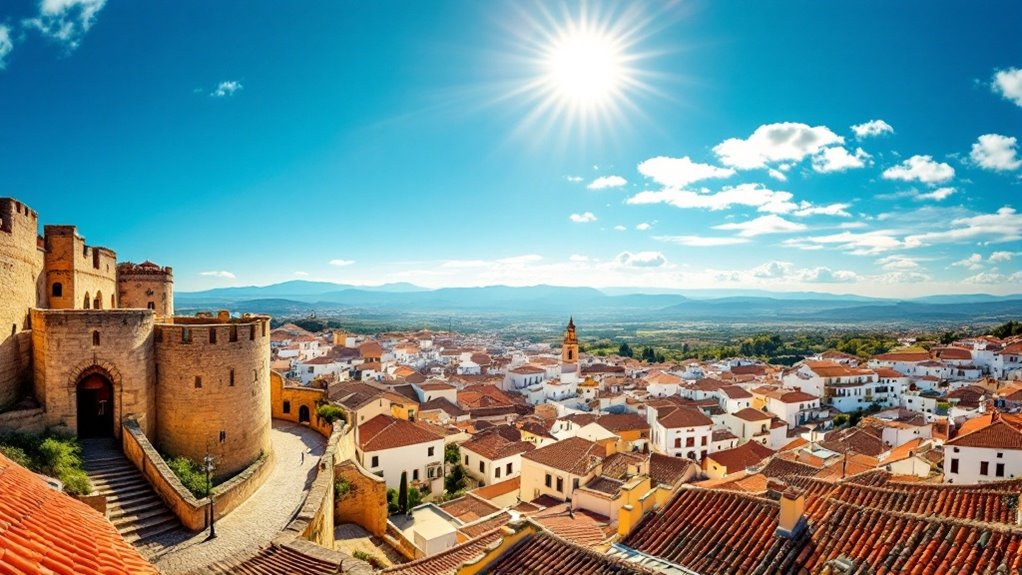 historic castle and streets