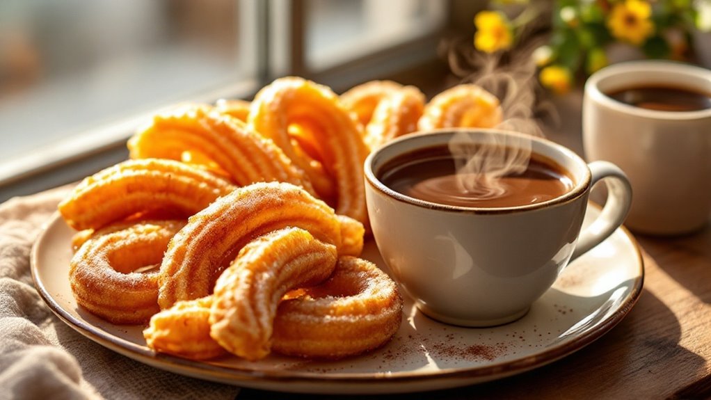 spanish chocolate dipped churros